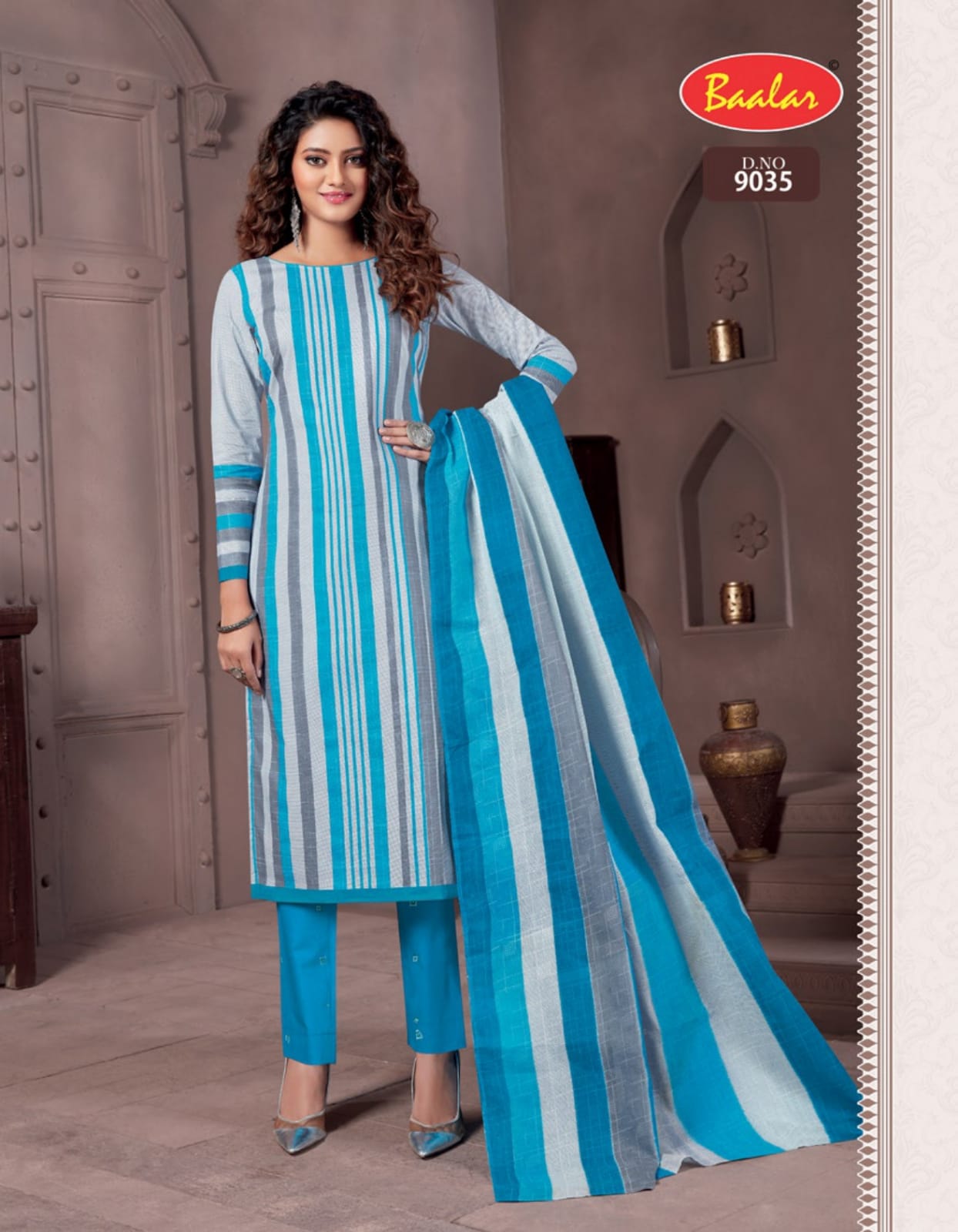 Baalaz Zara 9 Ready Made Regular Wear Cotton Printed Dress Collection